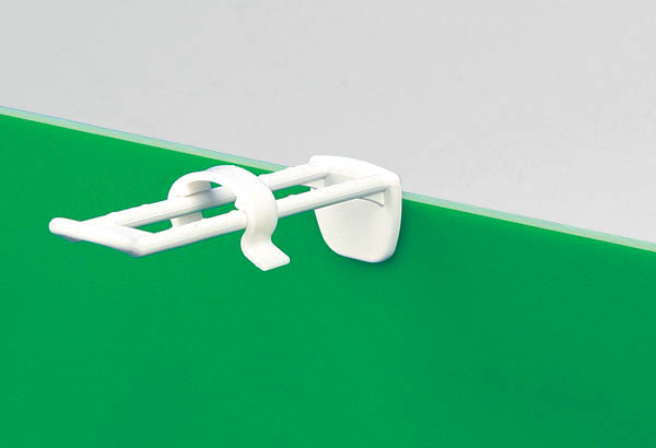 Limiteur de stock en PVC rigide pour broche double de Ø 18 mm