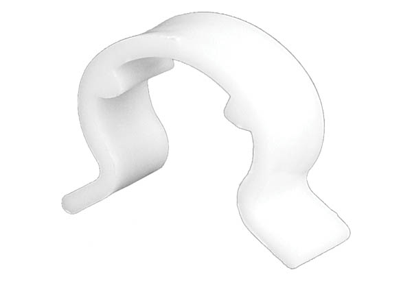 Limiteur de stock en PVC rigide pour broche double de Ø 18 mm