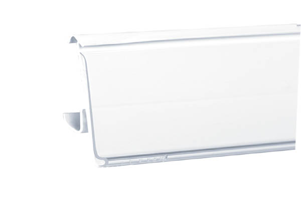PE extrudé blanc 1 position pour tablette TEGOMETALL® - 46 x 1318 mm