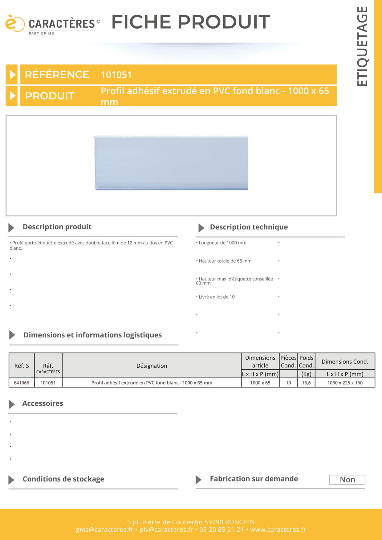 PE adhésif double face film extrudé blanc étiquette 60 mm - 65 x 1000 mm