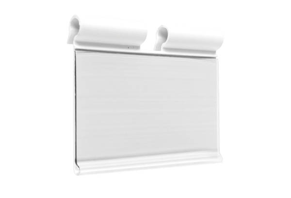 PE blanc pour broche avec retour avant - Encoche 7 mm - 52 x 65 mm