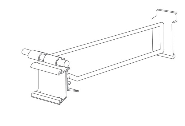 PE individuel pour broche avec cale d'inclinaison intégrée - 34 x 47 mm