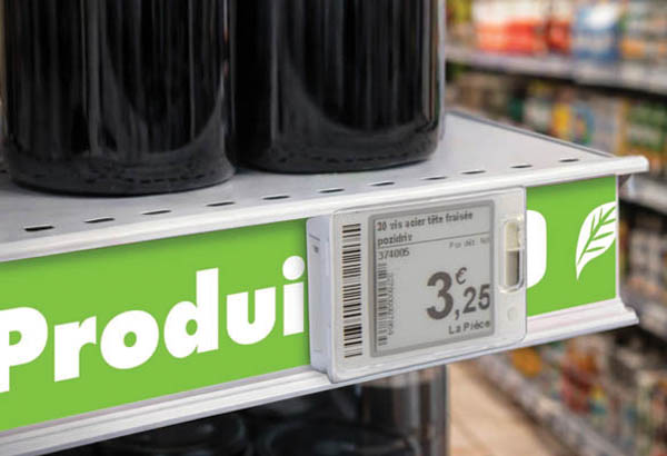 Bande décorative pour rail étiquette électronique de 50 m x 34 mm - Produits BIO