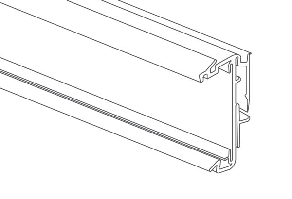 PE électronique EASYFIX pour mobilier avec gorge en C - 38 x 1318 mm