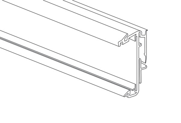 PE électronique EASYFIX pour mobilier avec gorge en C - 38 x 988 mm