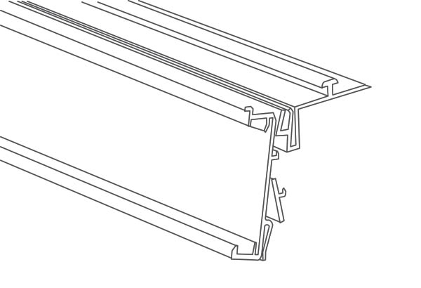 PE électronique EASYFIX casquette avec adhésif - 38 x 662 mm