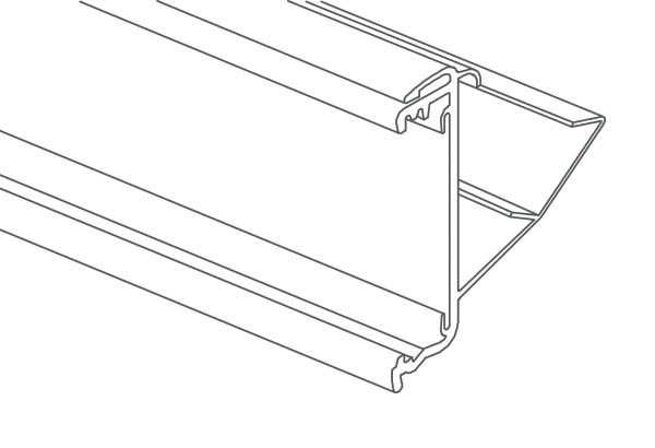 PE électronique pour mobilier TEGOMETALL® - 39 x 1318 mm