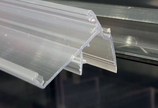 Cale pour PE électronique EASYFIX en PET Cristal - 22 x 200 mm