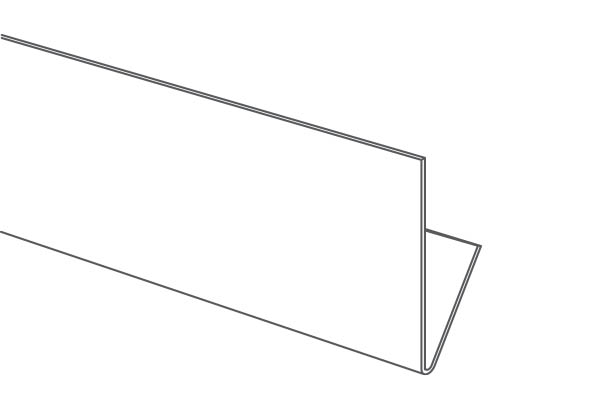 Cale pour PE électronique EASYFIX en PET Cristal - 22 x 200 mm