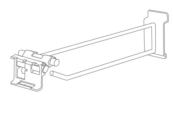 PE individuel pour broche avec entraxe de 13 mm - 33 x 38 mm