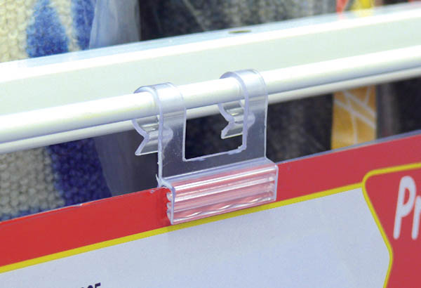 Accroche grip facing pour fil métal de Ø 10 mm max - 35 x 40 mm