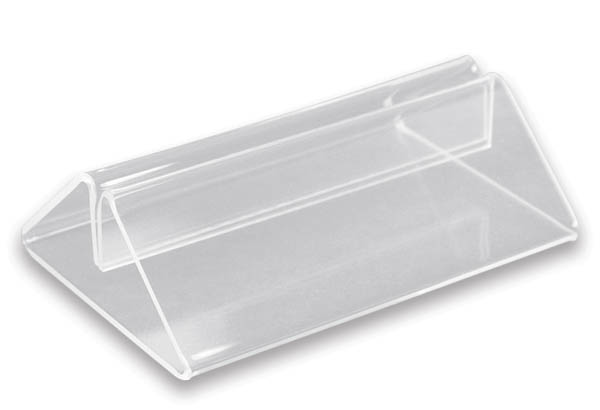 Socle porte-visuel de 105 x 70 mm en plexi transparent - Hauteur de 30 mm