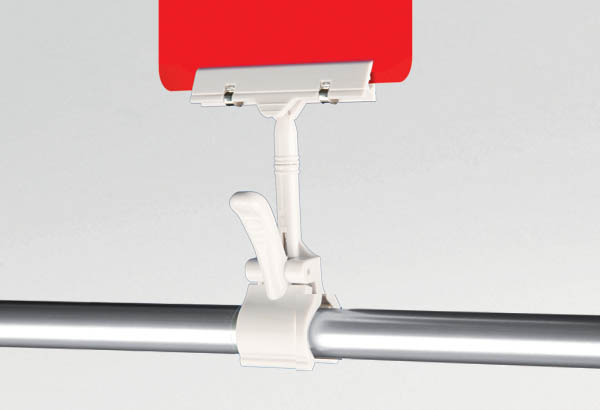 Maxi pince articulée avec ressort métal et base tube - 108 x 70 mm