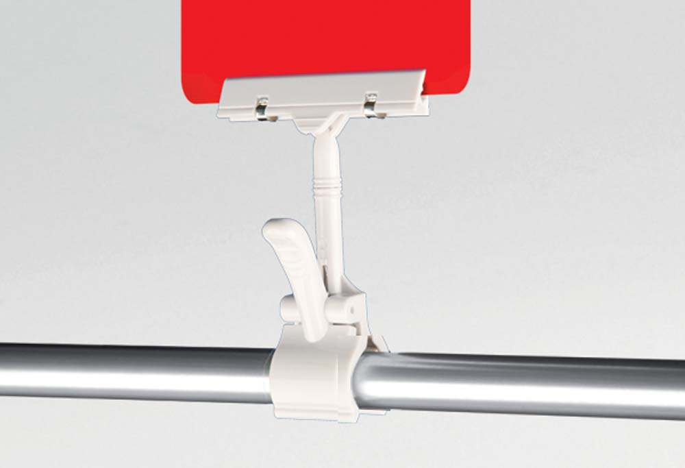 Maxi pince articulée avec ressort métal et base tube - 108 x 70 mm