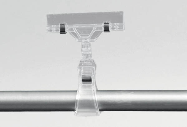 Pince orientable à 360° avec ressort métal et base tube - 80 x 15 mm