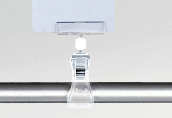 Pince plate articulée avec ressort métal et base tube - 50 x 12 mm