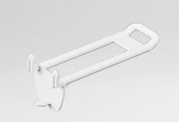 Broche plastique double auto-perforante de Ø 6 mm blanche - Longueur 250 mm