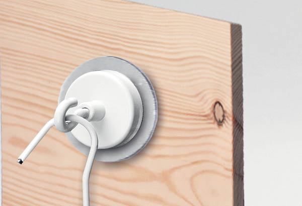 Platine adhésive ronde en métal de Ø 35 mm pour aimant