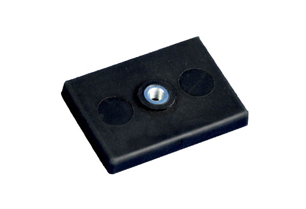 Aimant rectangulaire de 43 x 31 mm sans crochet - Pas de vis de 4 mm et force de 5,5 kg