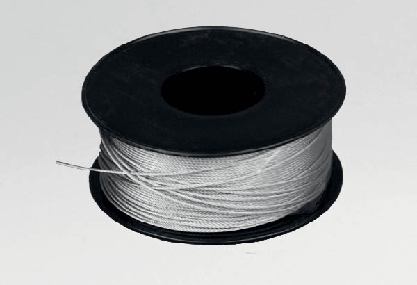 Bobine de 100 m de câble en acier gainé plastique de Ø 1,5 mm