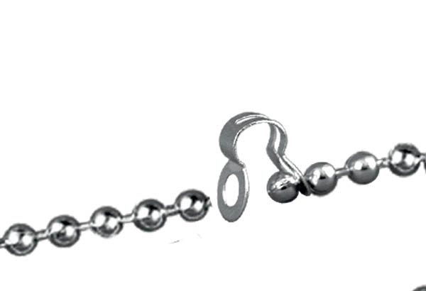 Fermoir boucle pour chaîne boule de Ø 3.2 mm