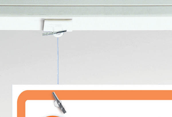 Fil nylon embout métallique en T - Longueur 105 mm