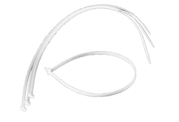 Maxi lien cranté en nylon translucide avec serrage définitif - 540 x 7.5 mm