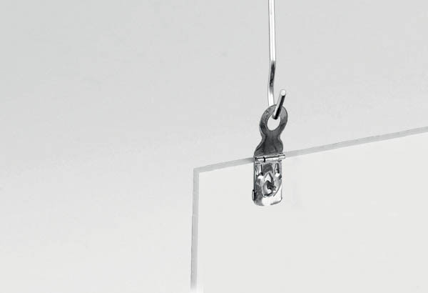 Pince clip en métal spécial plaque mousse - Hauteur 47 mm