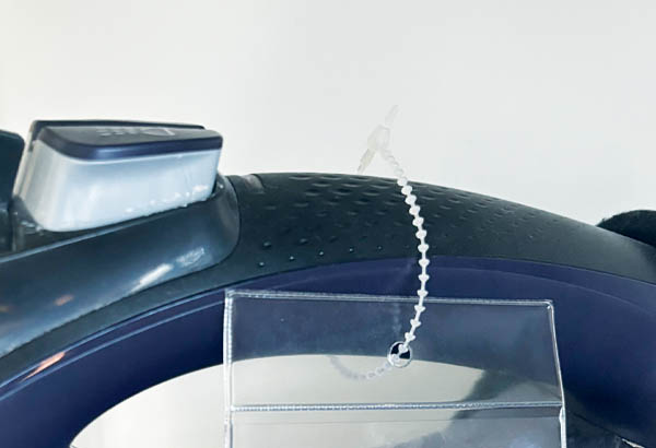 Lien boule en nylon translucide avec serrage définitif - 225 x 1.8 mm