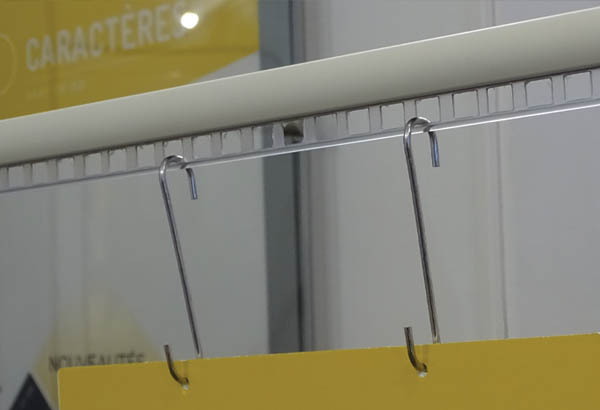 Crochet S en métal - Fil de Ø 3 mm - Hauteur 100 mm