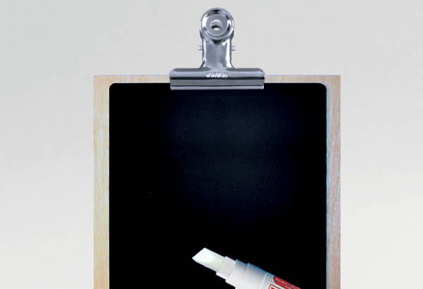 Pince à dessin nickelé avec ressort - Largeur 38 mm