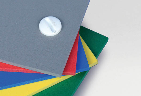 Vis de reliure de Ø 5 mm en plastique blanc avec serrage non permanent de 15 mm