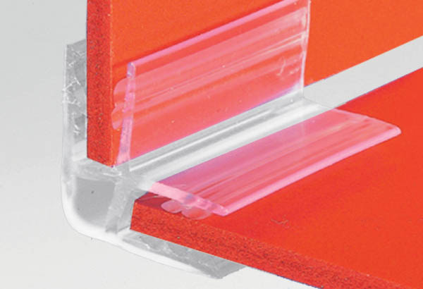 Grip de jonction - Relie 2 visuels de 2.5 mm d'épaisseur + angle 90° - 25 x 17 x 17 mm