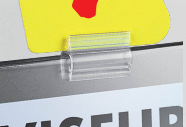 Grip de jonction - Relie 2 visuels de 2.5 et de 6 mm d'épaisseur - 38 x 25 mm