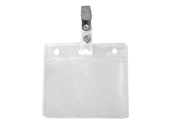 Pochette en PVC souples pour badge porte-nom - 92 x 52 mm
