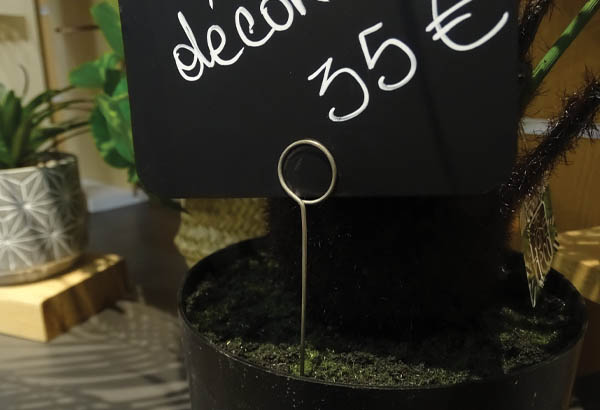 Pic en métal de Ø 1.2 mm avec pince spirale de Ø 16 mm - Hauteur 72 mm