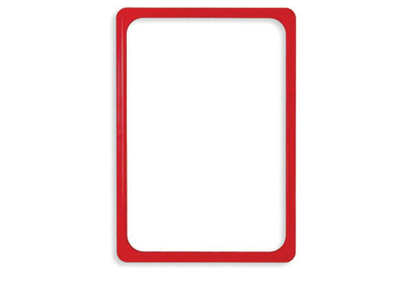 Cadre rouge en PVC - Format affichette A3