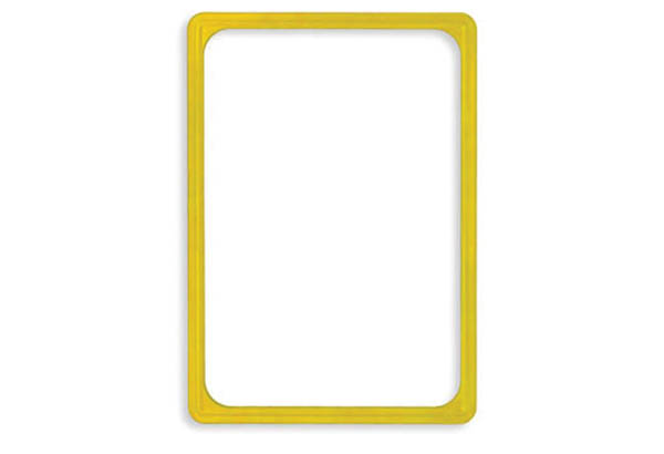 Cadre jaune en PVC - Format affichette A4