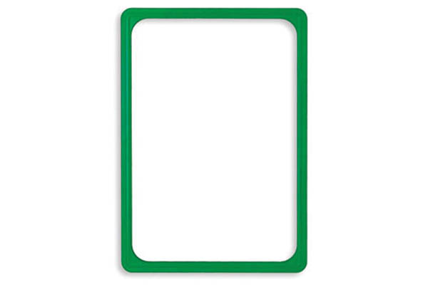 Cadre vert en PVC - Format affichette A4