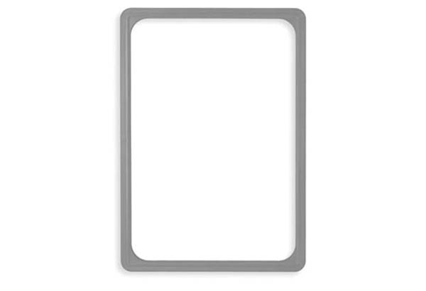 Cadre gris en PVC - Format affichette A4