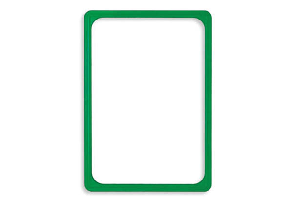 Cadre vert en PVC - Format affichette A5