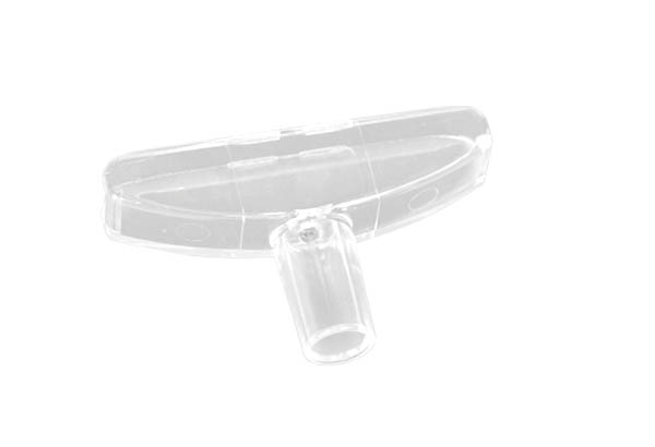 "T" de liaison transparent pour tige de Ø 10 mm et cadre A5 à A3