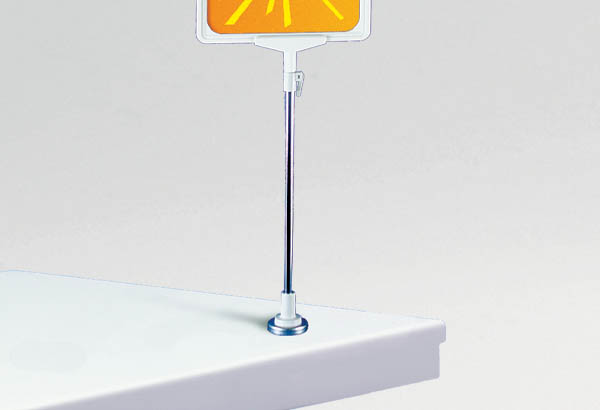 Aimant gris clair de Ø 50 mm pour tige de Ø 10 mm - Résistance 9 kg