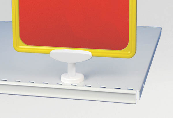 Aimant blanc de Ø 41 mm avec "T" de liaision - Résistance 11 kg