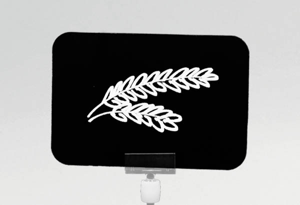 Plaque de polystyrène vernis ardoise de 1 mm d'épaisseur - Format A6