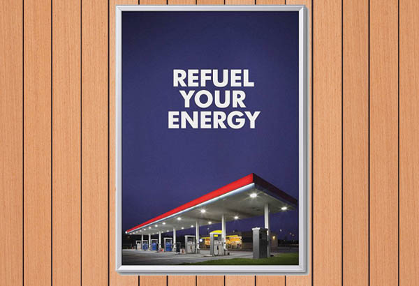 Cadre clippant mural en aluminium profil 32 mm - Format A0 - Coins carrés