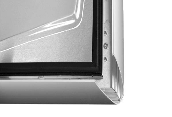 Cadre clippant mural spécial extérieur en aluminium - Profil 35 mm - Format A1