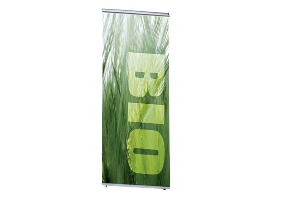 Porte-affiches fixe sur pied en aluminium - 600 x 2000 mm