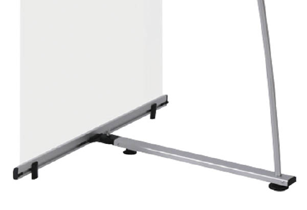 Porte-affiches fixe sur pied en aluminium - 800 x 2000 mm