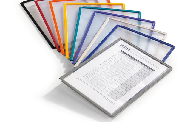 Lot de 10 pochettes multicolors pour les porte-pochettes - Format A4
